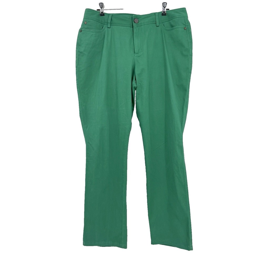 Dana Buchman Green Straight Leg Pants‎ Women's 14